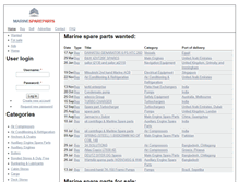 Tablet Screenshot of marinespareparts.com